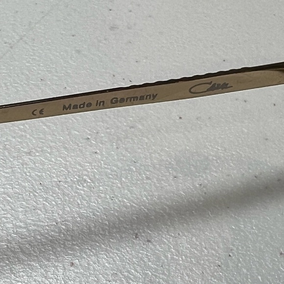 CAZAL Vintage Retro Made in Germany Gold Schwartz Oval Sunglasses Unisex - Picture 10 of 14